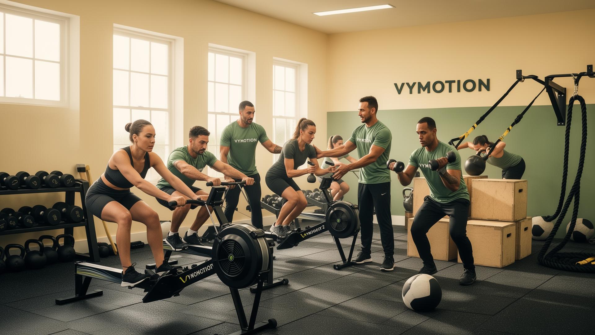 Persone che si allenano insieme nel programma Vy Motion Training